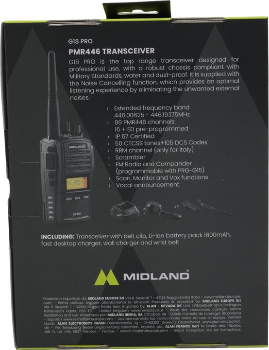 Produktbild Midland G18 PRO NC (12 km)