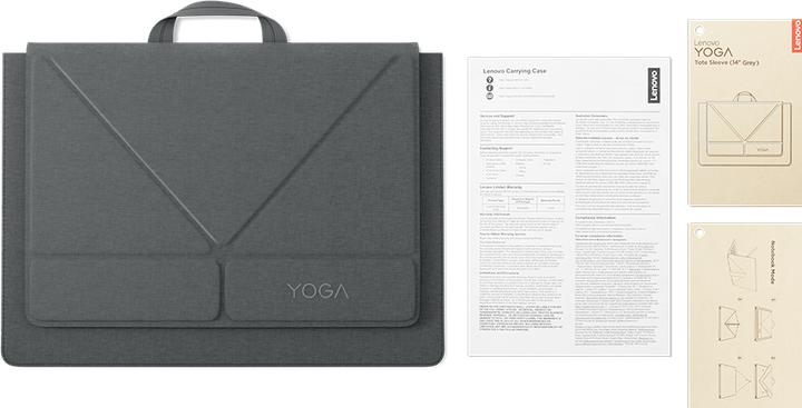 Produktbild Lenovo Laptop Bag Accessories Yoga Tote Sleeve (14" Grey) | (14", Lenovo)