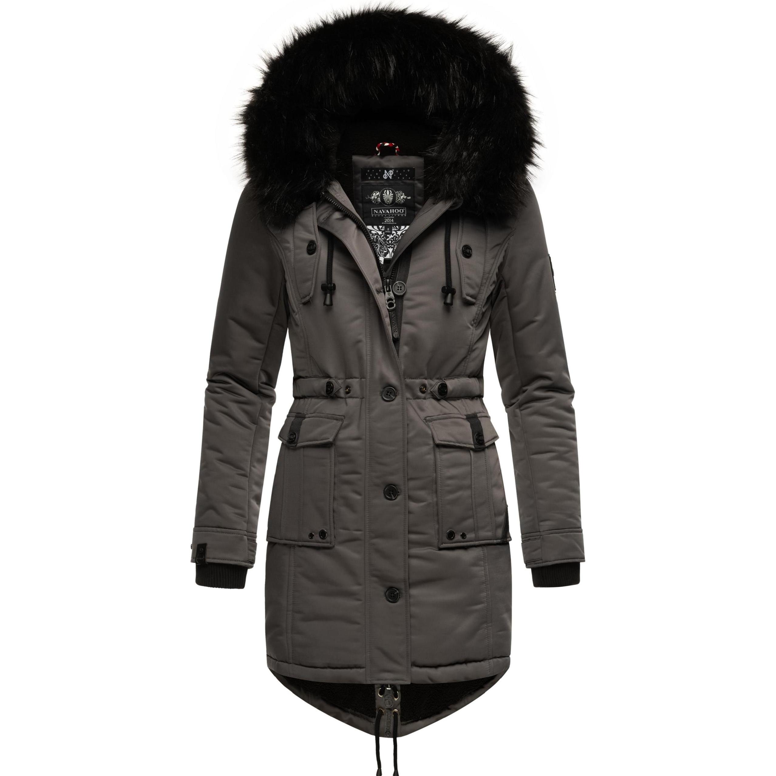 Navahoo, Damen, Jacke, Luluna Prc (XXL), Grau, XXL