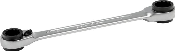 Produktbild Bahco 16-19-mm-Knarren-Ringschlüssel, verchromt, 230 mm (16 mm, 17 mm, 18 mm, 19 mm)