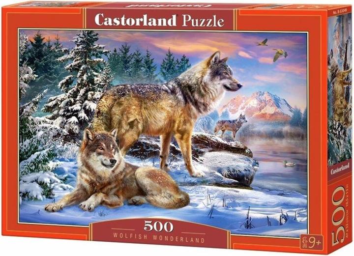 Actual product image Castorland CSB53049 Wolfish Wonderland, 500 Piece Jigsaw Puzzle, Colourful (500 pieces)