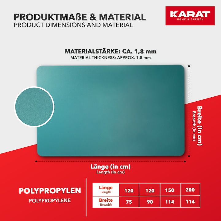 Produktbild Karat Bodenschutzmatte Color (90 x 120 cm)