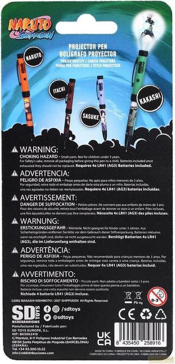 Image du produit SD Toys Naruto Shippuden Kugelschreiber mit Licht-Projektor Kakashi (1x)