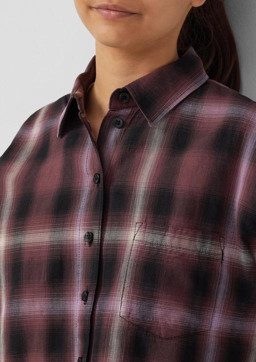 Immagine prodotto s.Oliver Bluse Cropped Hemdbluse mit Karo-Muster (134, 140)