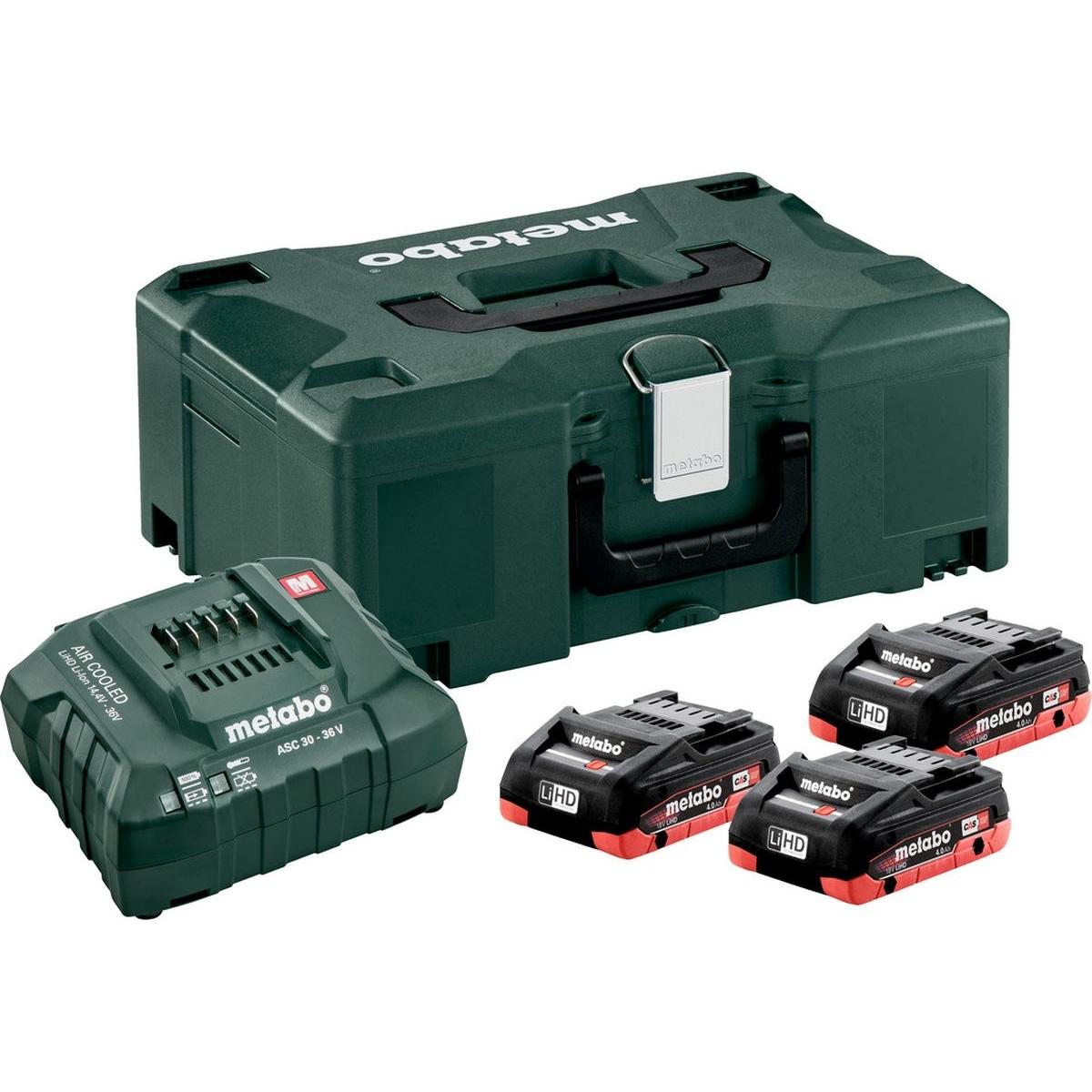 Metabo, Batteria + Caricatore, Set di base (18 V)