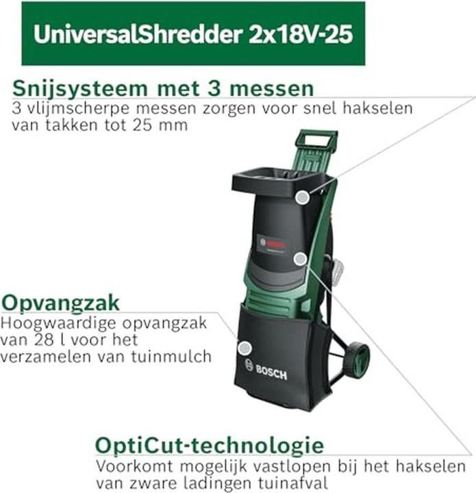 Produktbild Bosch Home & Garden UniversalShredder 18V-25