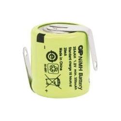 GP Batteries NiMH-Akku, GP, Industriezelle mit Lötfahnen, 16,6x14,2mm, 1,2V/250mAh (1 Stk., 250 mAh, Akku), Akku Ladeger...