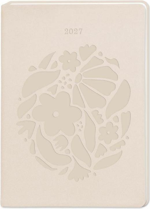 Produktbild Terminplaner Lederlook 2027 Beige (A6, 1 Woche / 2 Seiten)