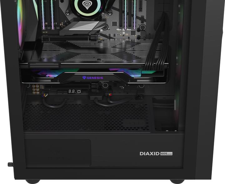 Image du produit Genesis Obudowa Diaxid 605 ARGB czarna (NPC-2172) (ATX, mATX, Mini-ATX)