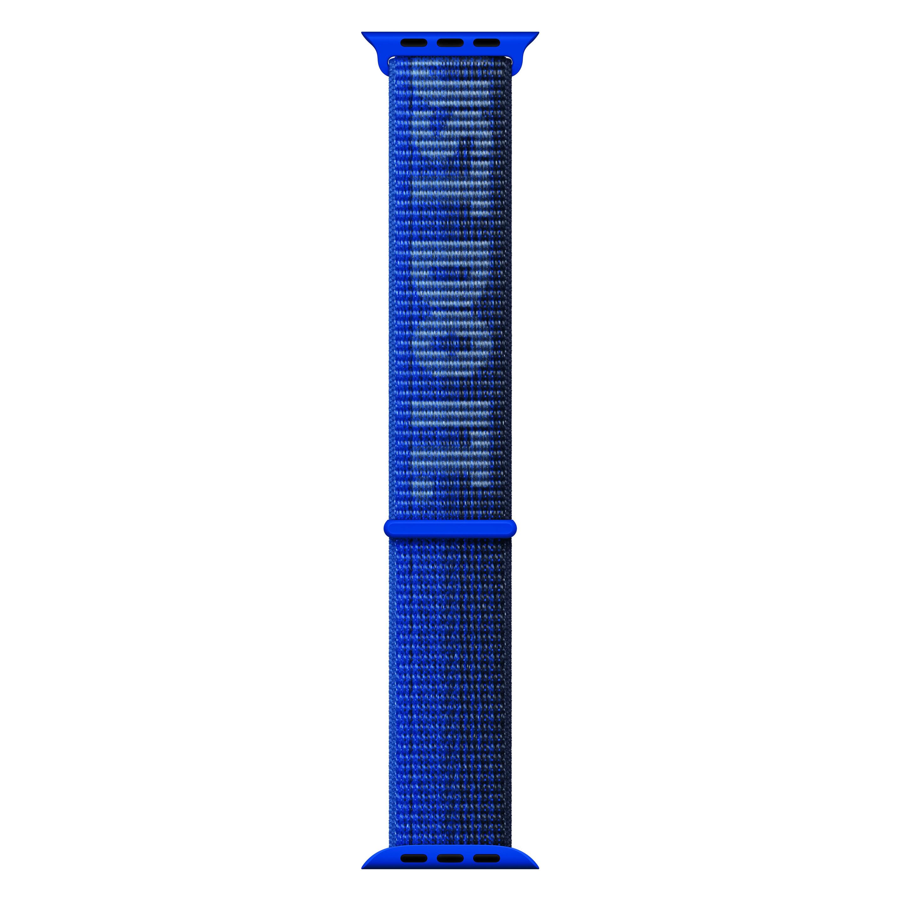 Apple Nike Sport Loop (41 mm, Woven Nylon), Uhrenarmband, Blau