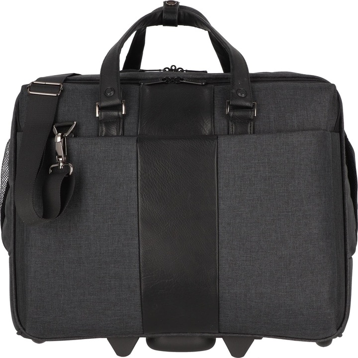 Produktbild Dermata Business Laptop Trolley Canvas 3497CV Zwart (32 l, Handgepäck (bis 50l))