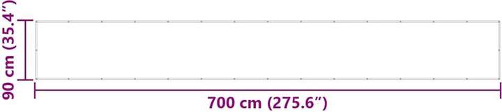 Immagine prodotto vidaXL Schermo privacy per balcone a righe bianche e gialle