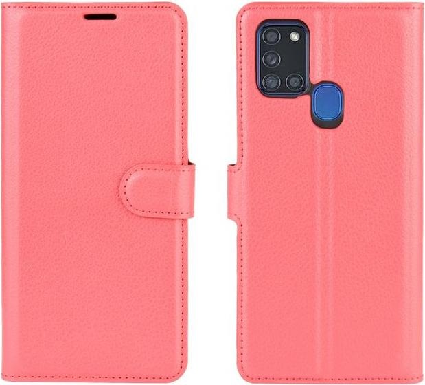 Actual product image MU Classic Litchi Leather Bookcover Series (Samsung Galaxy A21s)