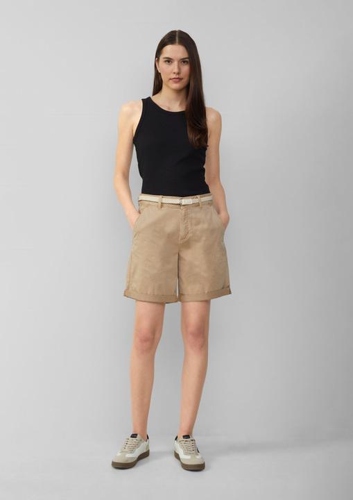Actual product image S.Oliver Hose Shorts mit geflochtenem Gürtel und Garment Dye (46)