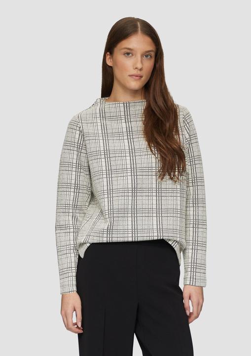 Actual product image s.Oliver Sweatshirt Gemustertes Sweatshirt mit Turtleneck (46)