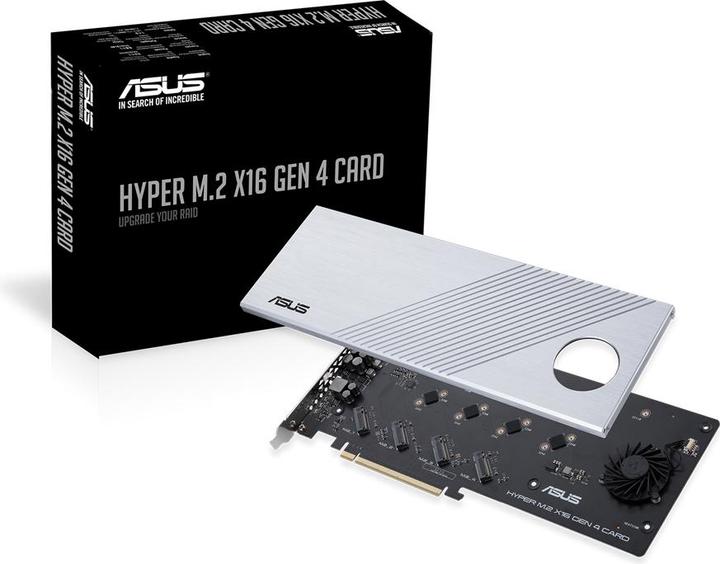 Actual product image ASUS Hyper M.2 x16 Gen 4 (PCIe)