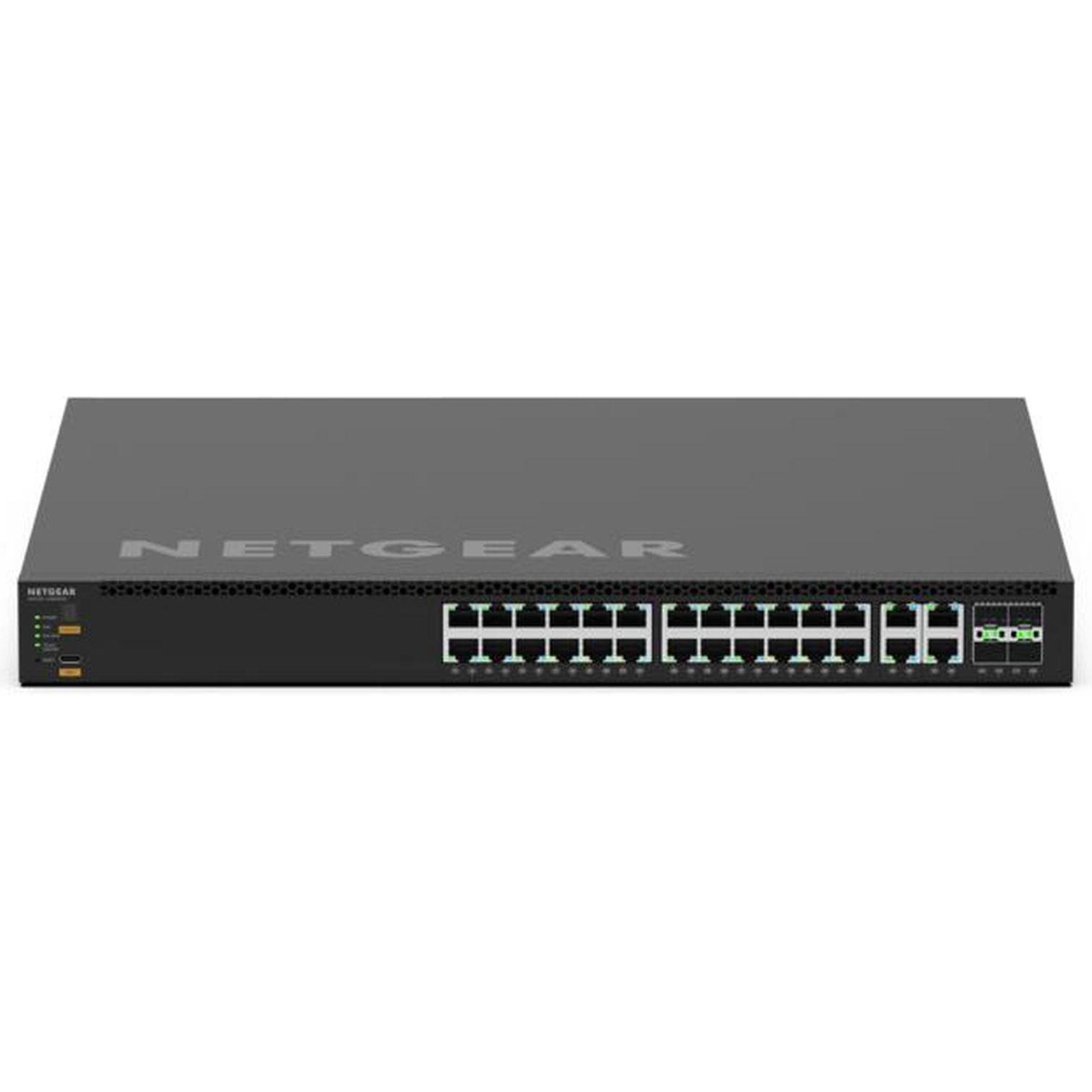 Netgear 24-PORT M4350-24M4X4V (32 Ports), Netzwerk Switch, Schwarz