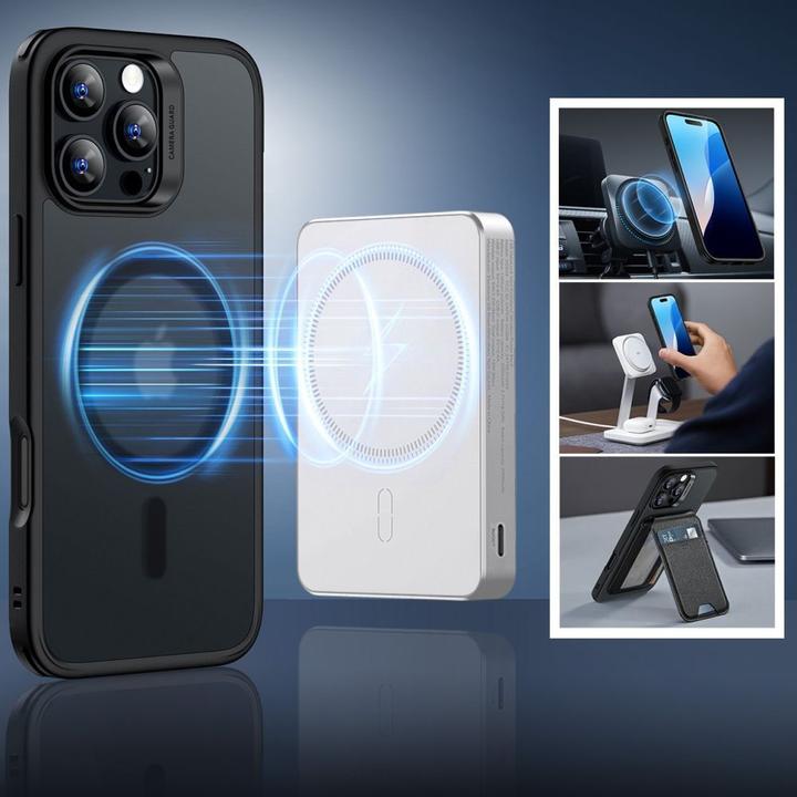 Immagine prodotto ESR Classico Ibrido Halolock Magsafe E Vetro Temperato Iphone 16 Pro Max Smerigliato Nero (Apple iPhone 16 Pro Max)