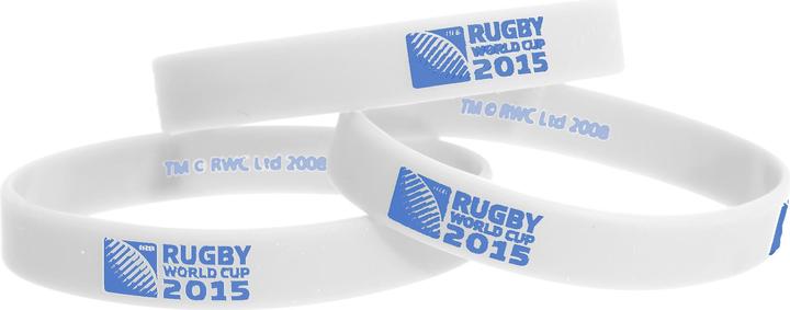 Immagine prodotto Rugby World Cup Bracciale in gomma con design 2015 3 pezzi (100% silicone)