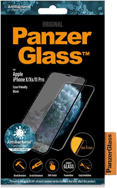 Produktbild PanzerGlass Edge to Edge (1 Stück, Apple iPhone 11 Pro, Apple iPhone XS, Apple iPhone X)