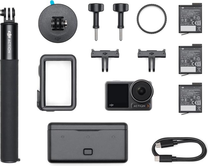 Actual product image DJI Osmo Action 3 Adventure Combo (24p, Bluetooth, Wi-Fi)