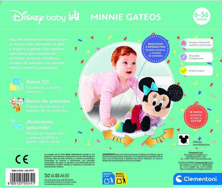 Produktbild Clementoni Disney Baby Minnie Krabbel-Plüschtier (26 cm)