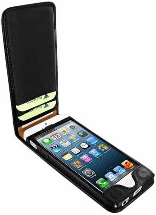 Productafbeelding Piel Frama Race Edition Classic Magnetic Leather Case for Apple iPhone 5C - Black/Red (Apple iPhone 5c)