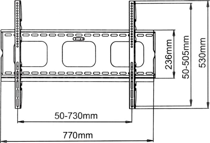 Immagine prodotto Value Supporto da parete per TV (Muro, 60", 80 kg)