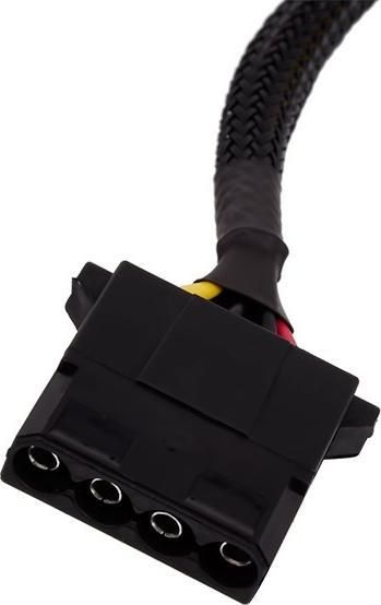 Productafbeelding Alphacool 4Pin Molex dubbele adapter voor magneetventiel - zwart 50cm
