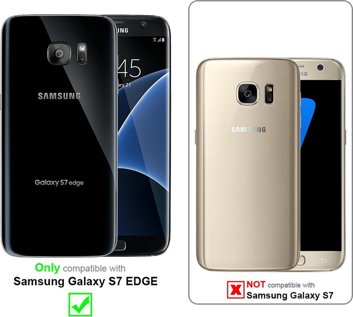 Actual product image Cadorabo Book Classy Style Cover (Samsung Galaxy S7 Edge)