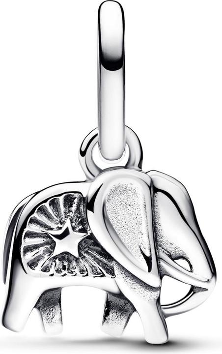 Image du produit Pandora Charm mini pendentif éléphant de couleur turquoise (Argent 925)