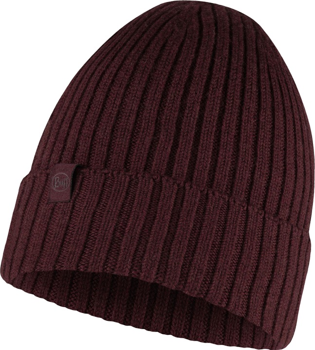 Actual product image Buff Knitted Hat Norval Maroon (One size)