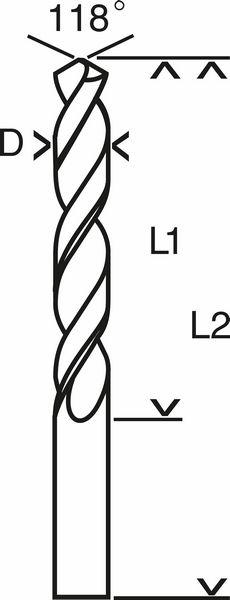 Productafbeelding Bosch Professional Zubehör HSS metaaldraaiboor 2 mm A (2 mm)