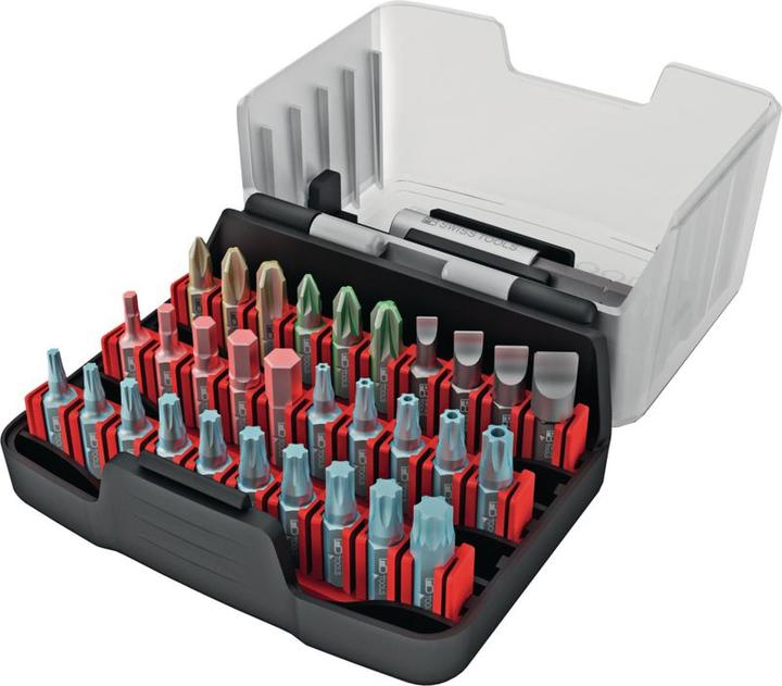 Actual product image PB Swiss Tools Bit set (Hexagon socket TX with hole M10, Hexagon socket TX With hole M15, Hexagon socket TX with hole M20, Hexagon socket TX With hole M25, Hexagon socket TX with hole M30)