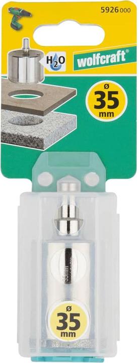 Actual product image wolfcraft 1 diamond drill bit w.shank ø35mm (35 mm)
