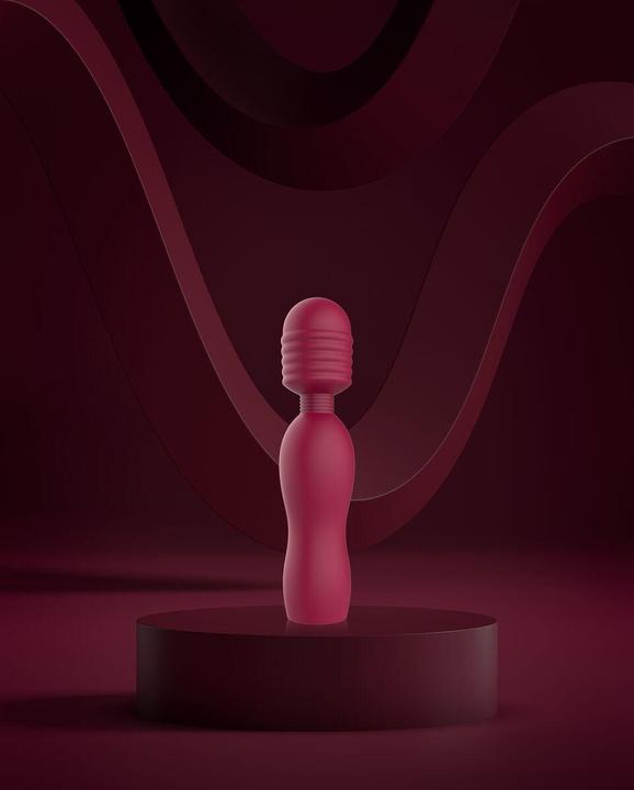 Actual product image Dreamtoys Dream Toys Glam Travel Wand Vibrator Purple 14.5 cm