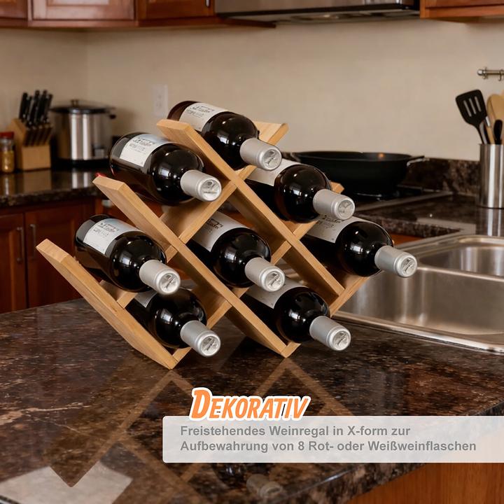 Actual product image Relaxdays winerack (8 bottles, 42.50 x 43 x 29 cm)