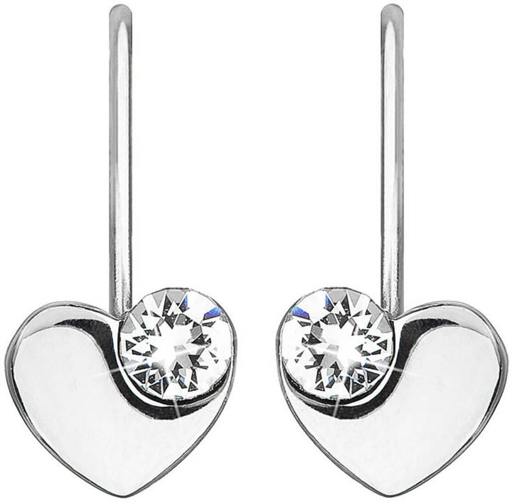 Immagine prodotto Evolution Group Orecchini a cuore in argento con Swarovski 31299.1 bianco