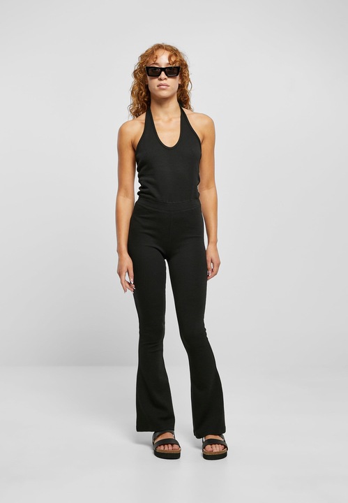 Actual product image Urban Classics Ladies Stretch Interlock Neckholder Jumpsuit (L)