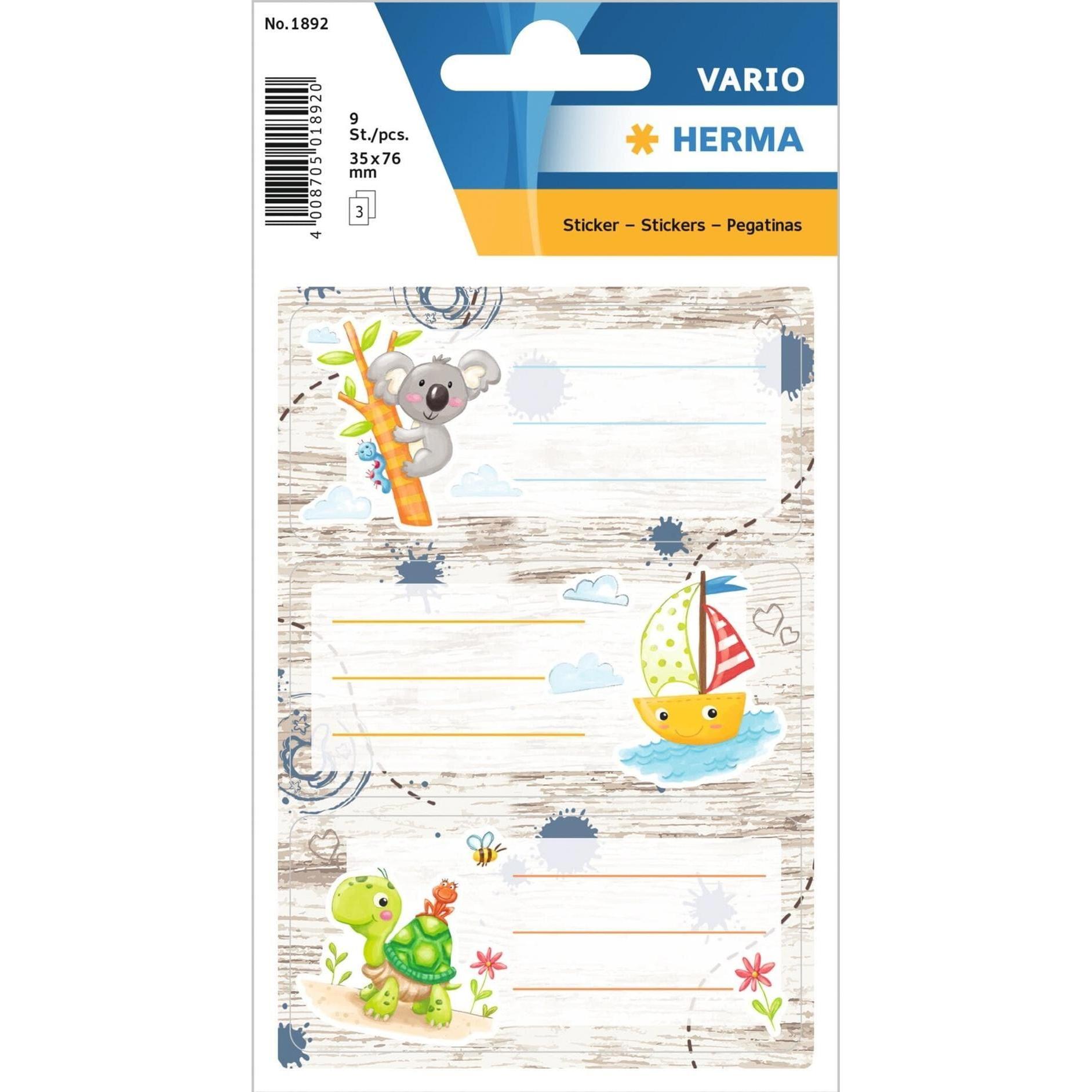 Herma, Sticker, Schuletiketten Vario