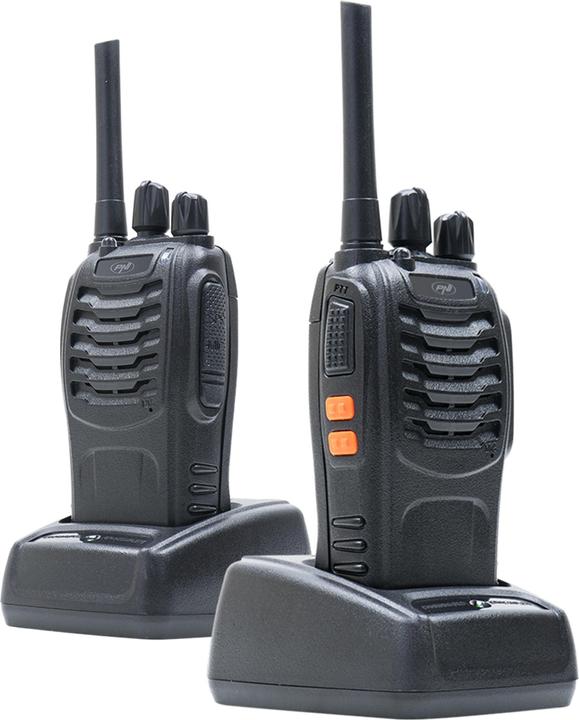 Produktbild PNI Tragbares Radio PMR R40 PRO, Set mit 2 Stück, 0,5 W, 16 programmierbaren Kanälen, 16 PMR- und 50 (10 km)