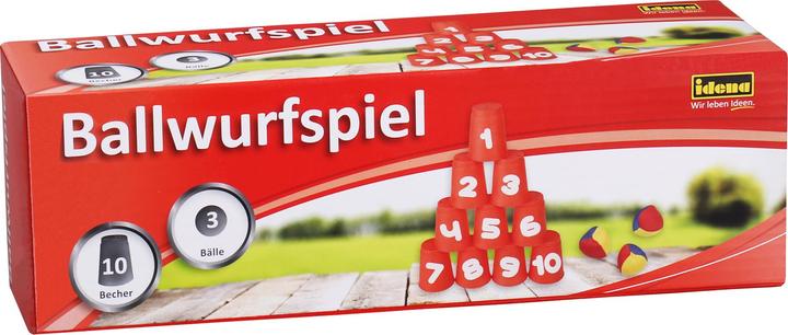 Immagine prodotto Idena Gioco del lancio della palla 10 tazze, 3 palle da lancio (2 - 8 Giocatori)