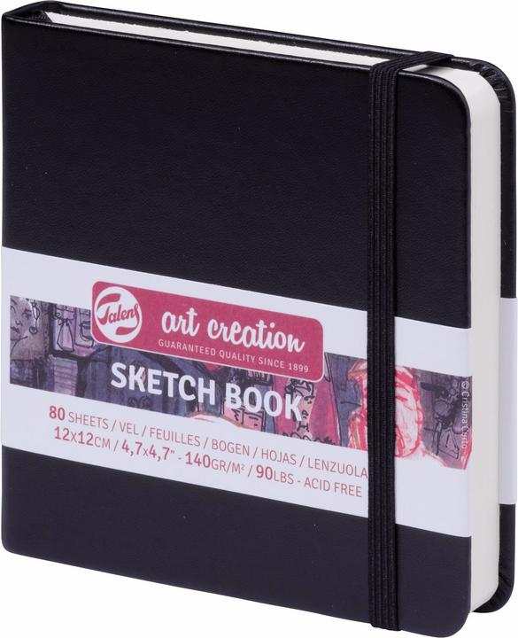 Talens Livre esquisses 12x12 noir (12 x 12 cm)