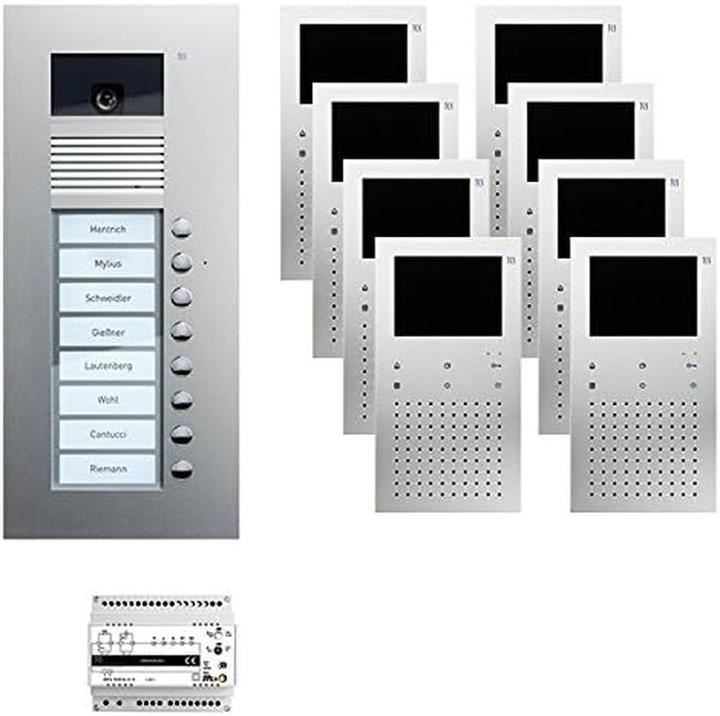 Image du produit TCS Video pack8 Video color PVU1780-0010Poste extérieur AVU 8 touches UP 8x (Filaire)