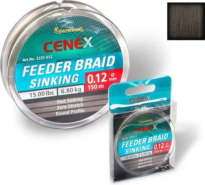 Image du produit Browning Cenex Feeder Braid, Sinking (4.55 kg, 0.08 mm)