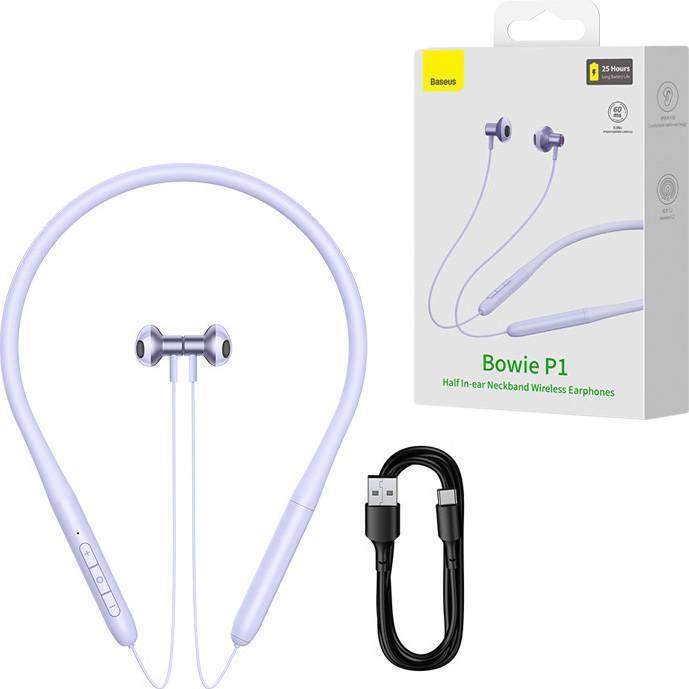Produktbild Baseus Neckband Magnetic Sport Earphones Bowie P1 (purple) (25 h, Kabellos)