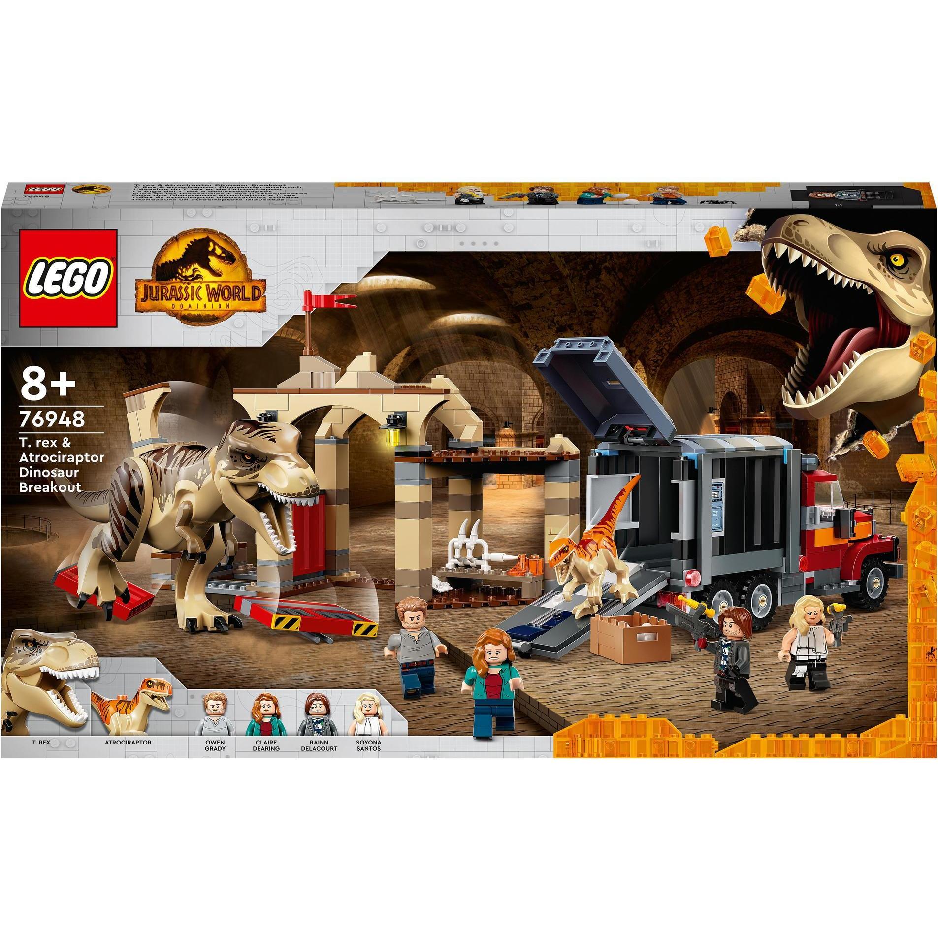 LEGO Rex Atrociraptor: Dinosaurier-Ausbruch (76948, LEGO Jurassic  World)