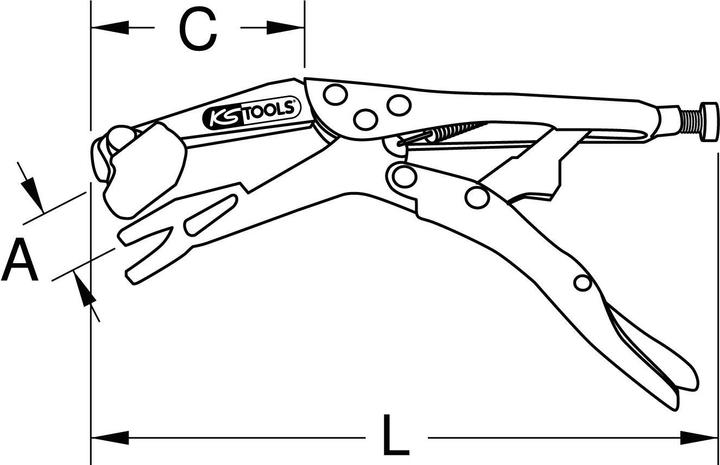 Image du produit KS Tools Pince à souder (240 mm)