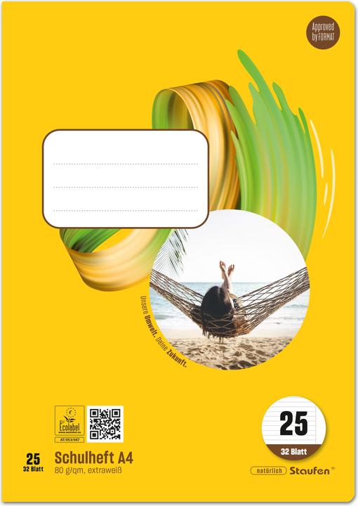 Produktbild Ursus Schulheft (A4, Liniert, Weicher Einband)