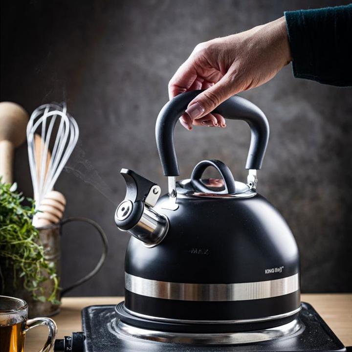Immagine prodotto Kinghoff Wasserkessel, matt-schwarz, 1,8 l (1.80 l)